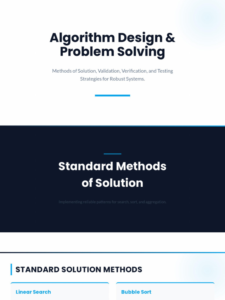 Algorithm Design and Problem-Solving | PDF