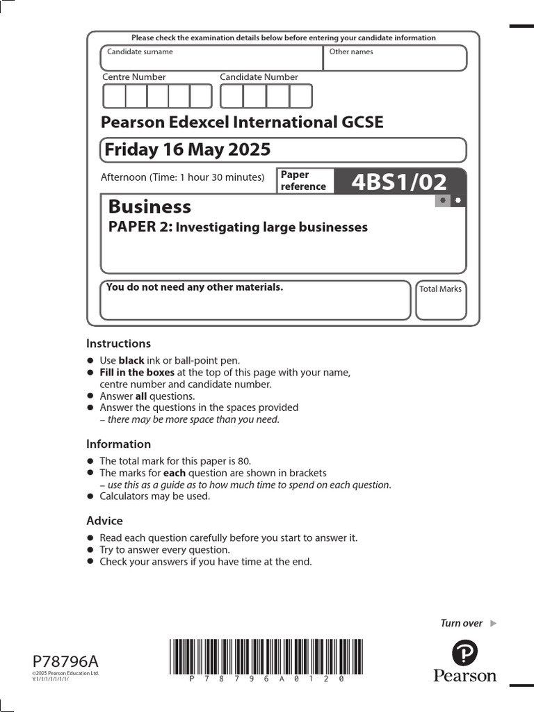 IG Business - Question Paper 2 (Jun 2025) | PDF | Gross Margin | Economies