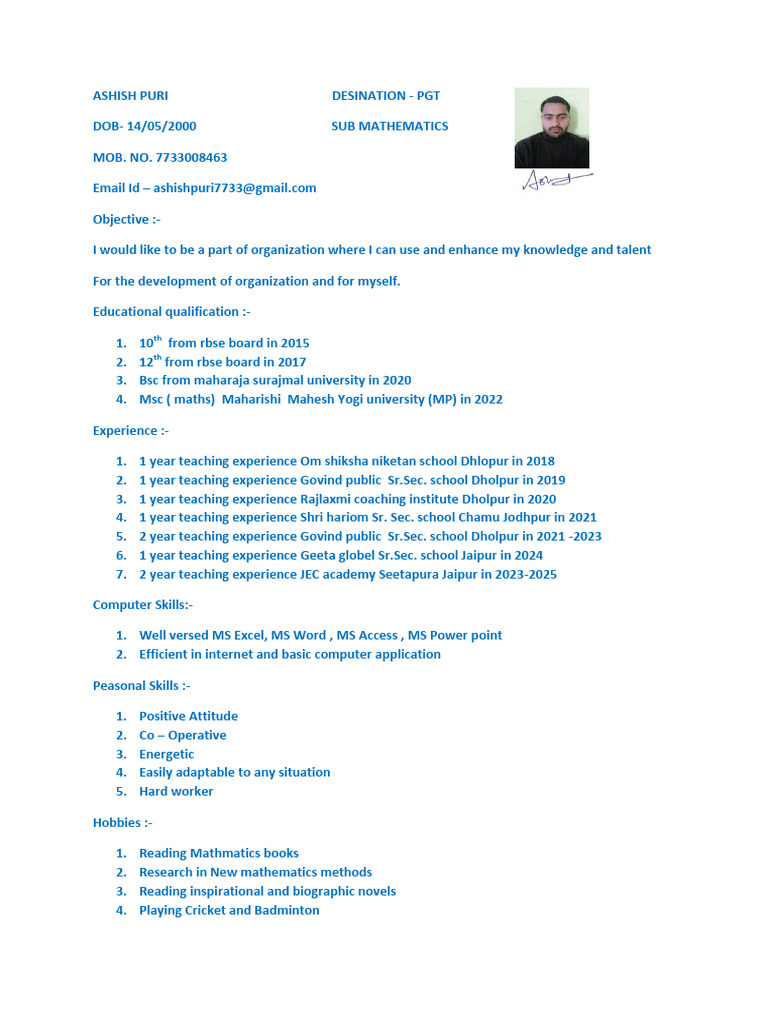AP Resume4444 5 | PDF