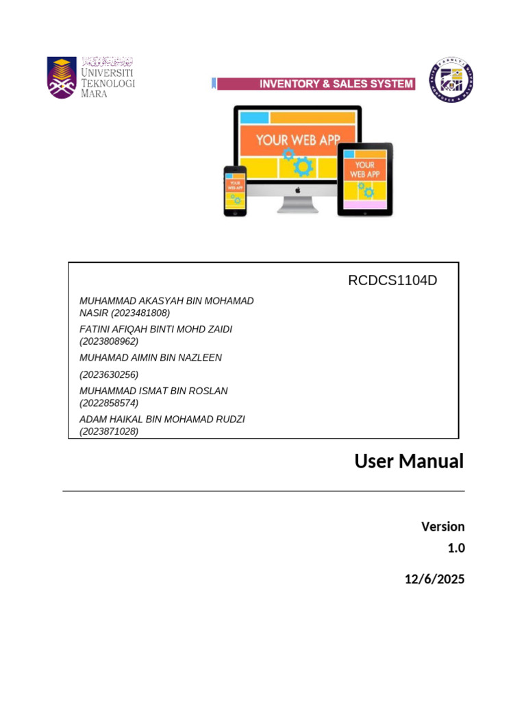 USER_MANUAL_TEMPLATE [1] | PDF | Client–Server Model | Login