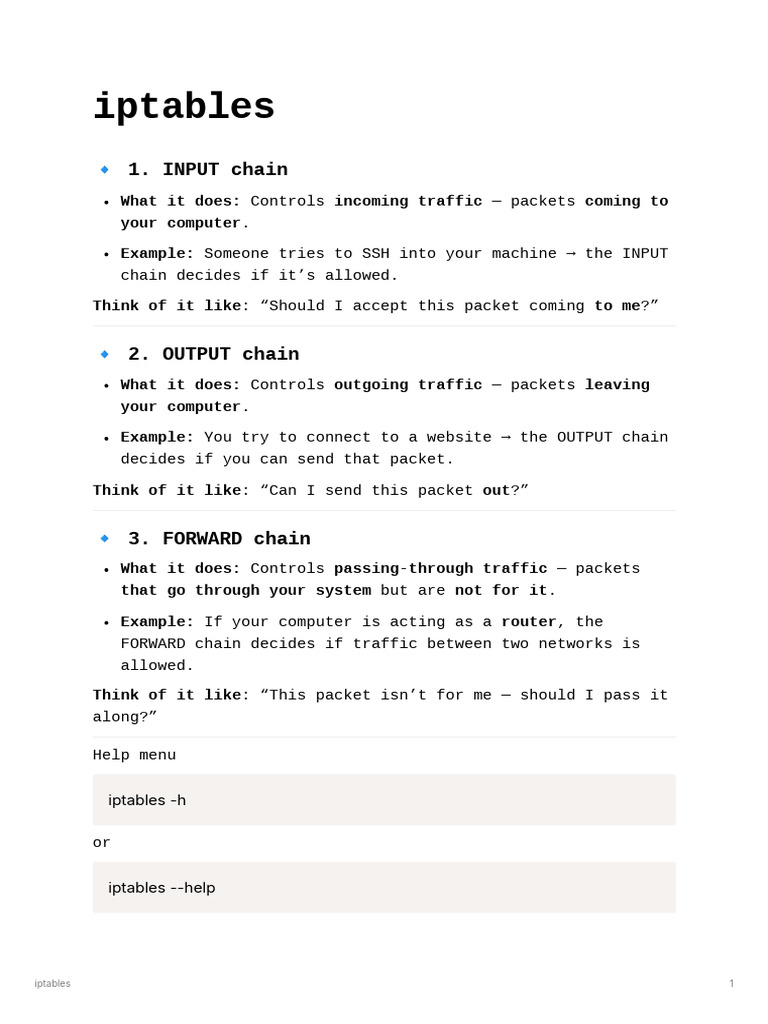 Ip Tables | PDF | Port (Computer Networking) | Transmission Control ...