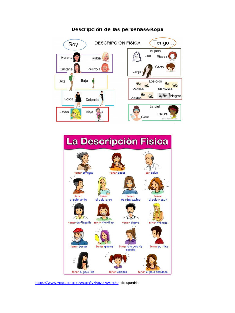Descripción de Las Perosnas | PDF