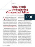 Surgical Pearls for the Beginning Vitreoretinal Fellow