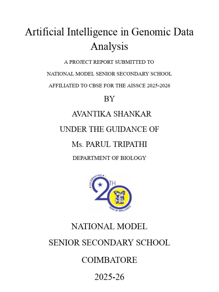 Artificial Intelligence in Genomic Data Analysis | PDF | Personalized ...