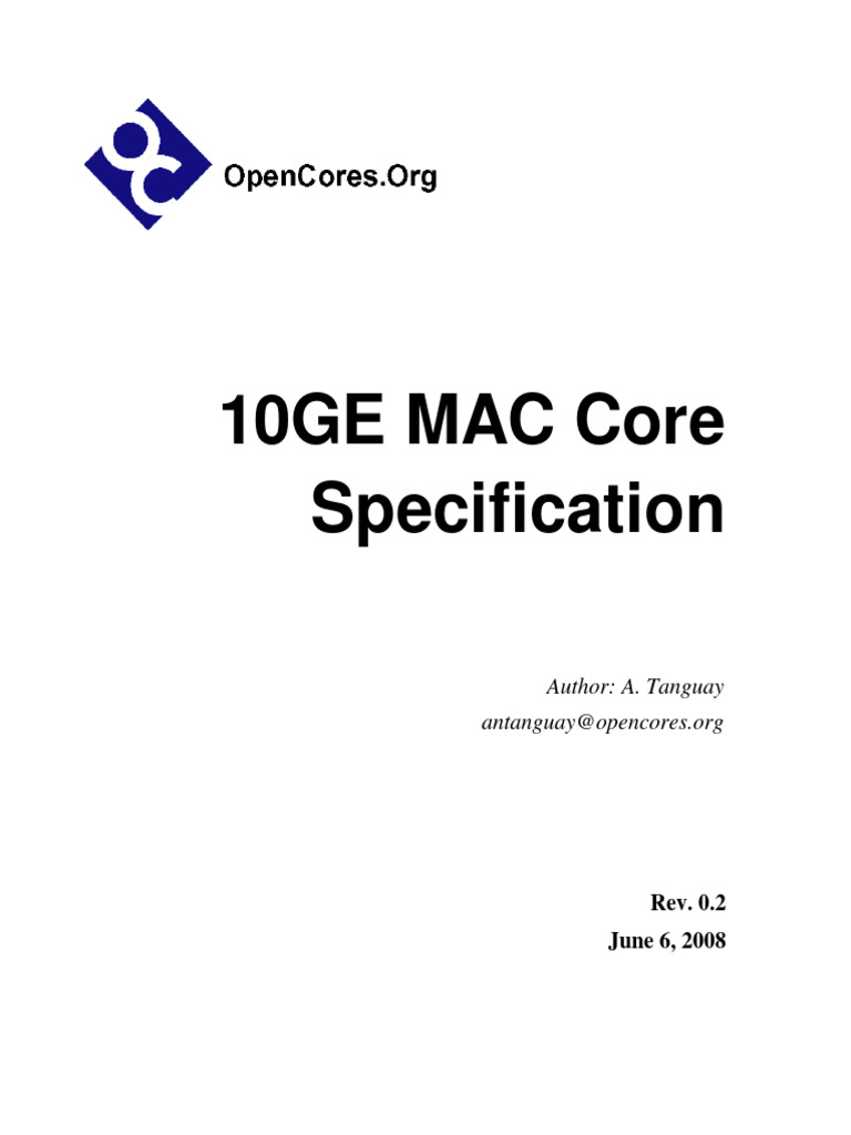 Xge Mac Spec | PDF | Input/Output | Computer Engineering