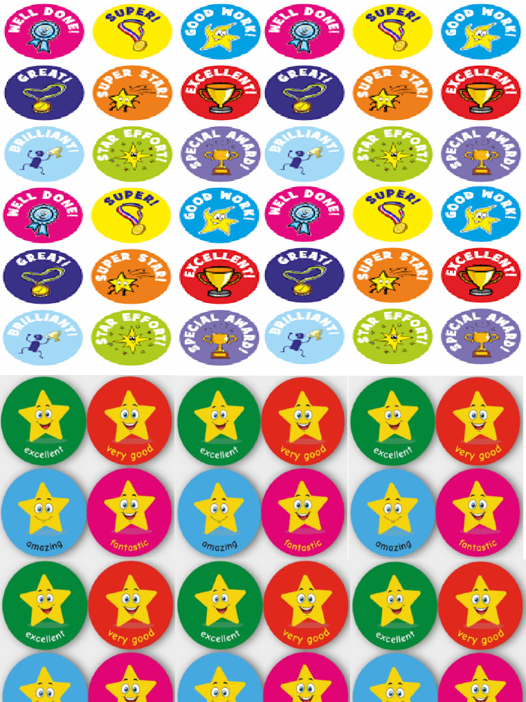 Reward Stickers For Kids | PDF