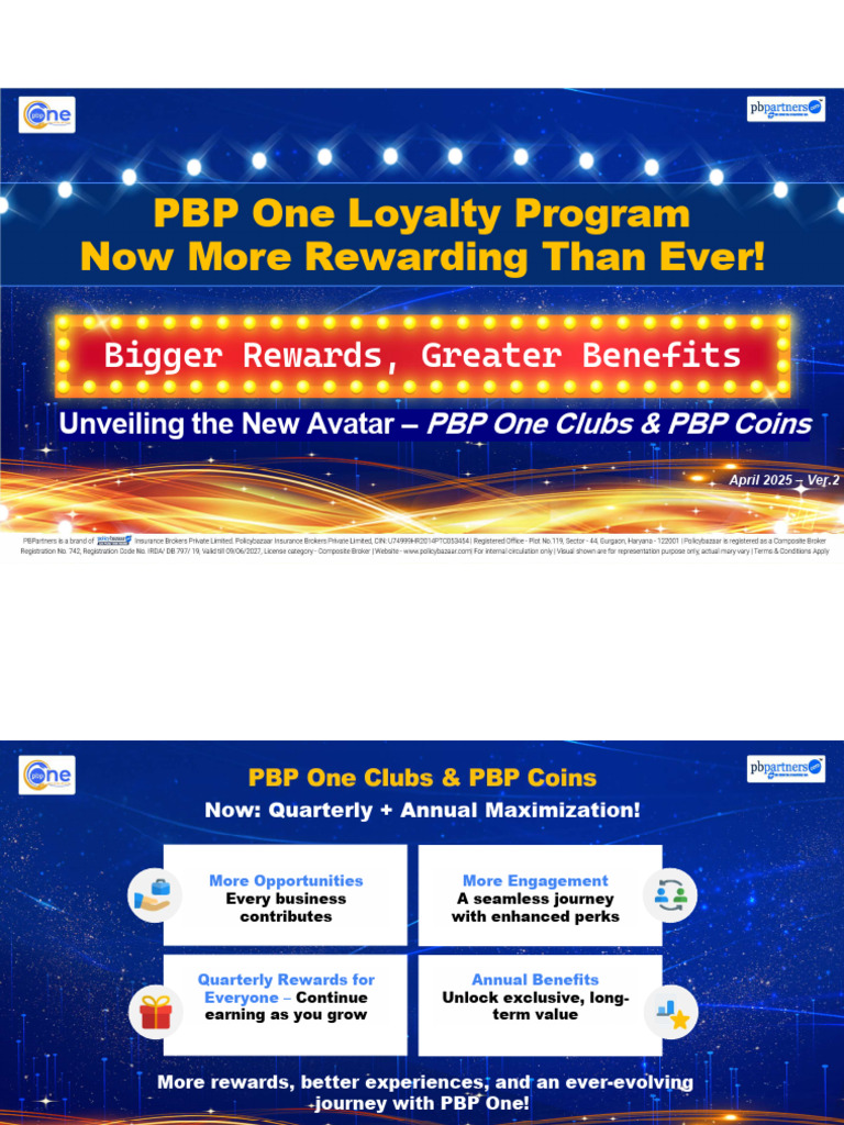 PBP One - Program Manual - April 2025 - V2 1 | PDF | Insurance