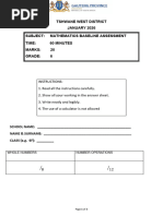 Grade 5 Term 2 Math Test 2024 | PDF | Mathematics