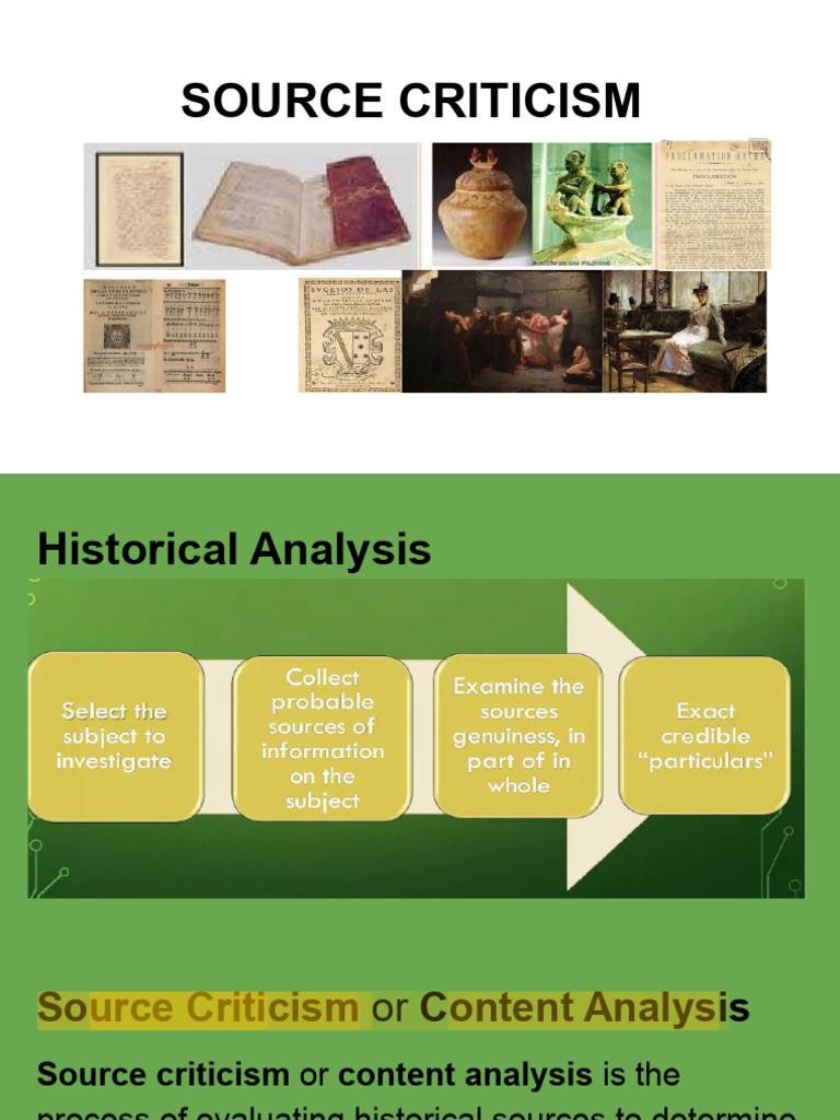 Week 3-4_ Historical Analysis and Criticism | PDF | Authentication