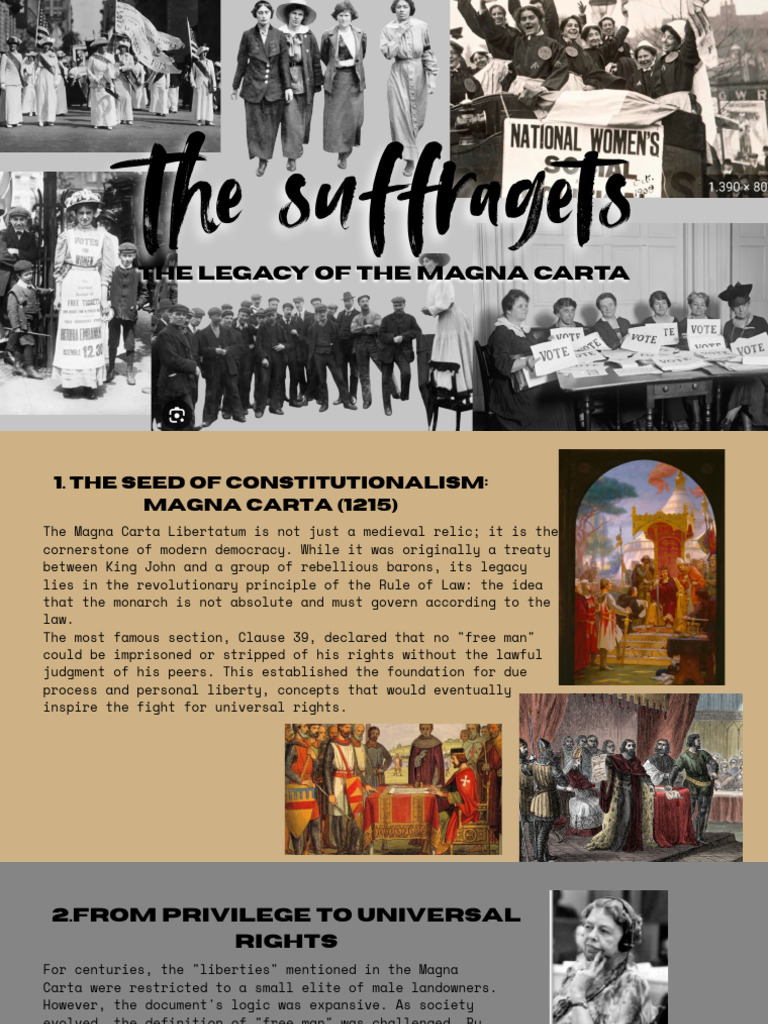 The Legacy of The Magna Carta | PDF | Magna Carta | Suffragette