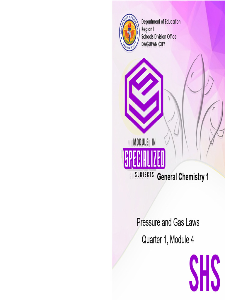 Final Shs 11 Gen Chem 1 q1 Module 4 | PDF | Gases | Pascal (Unit)