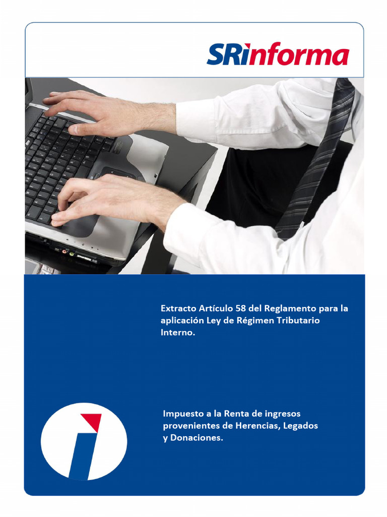 Extracto Artículo 58 Reglamento Ley Régimen Tributario Interno | PDF ...