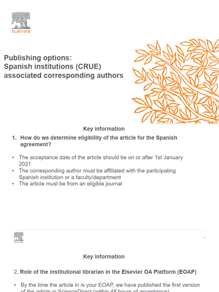 Elsevier Informacion Autor | PDF | Publishing | Public Sphere