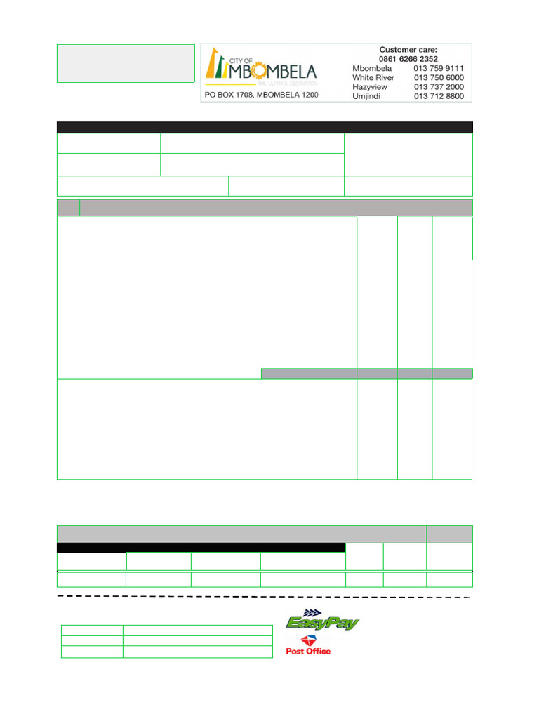 Mbombela Statement 3366268 | PDF | Financial Services | Public Finance