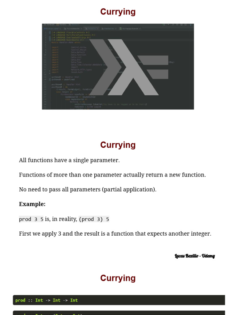 Currying | PDF