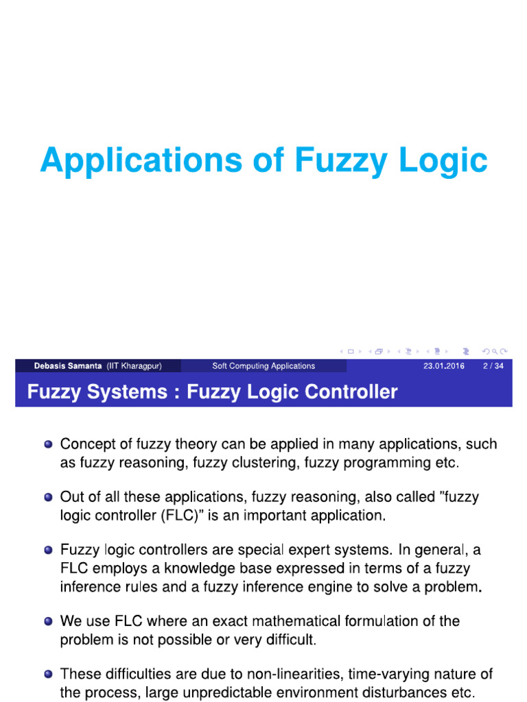 lec4- application of fuzzy logic | PDF