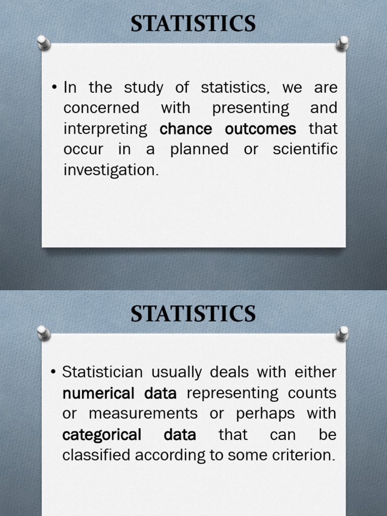 1-Descriptive and Inferential Statistics | PDF | Statistics ...