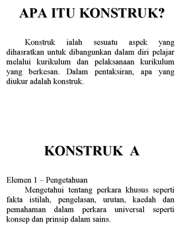KONSTRUK SAINS UPSR