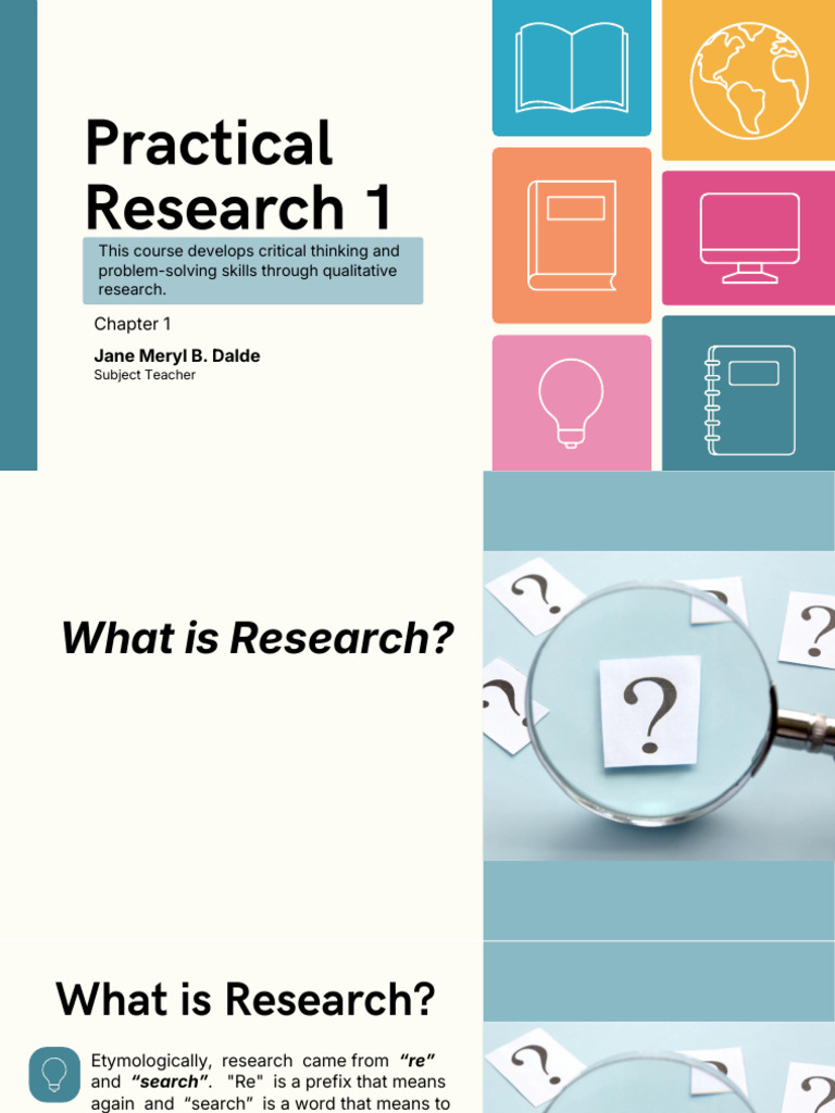 Lesson 1 | PDF | Knowledge | Quantitative Research