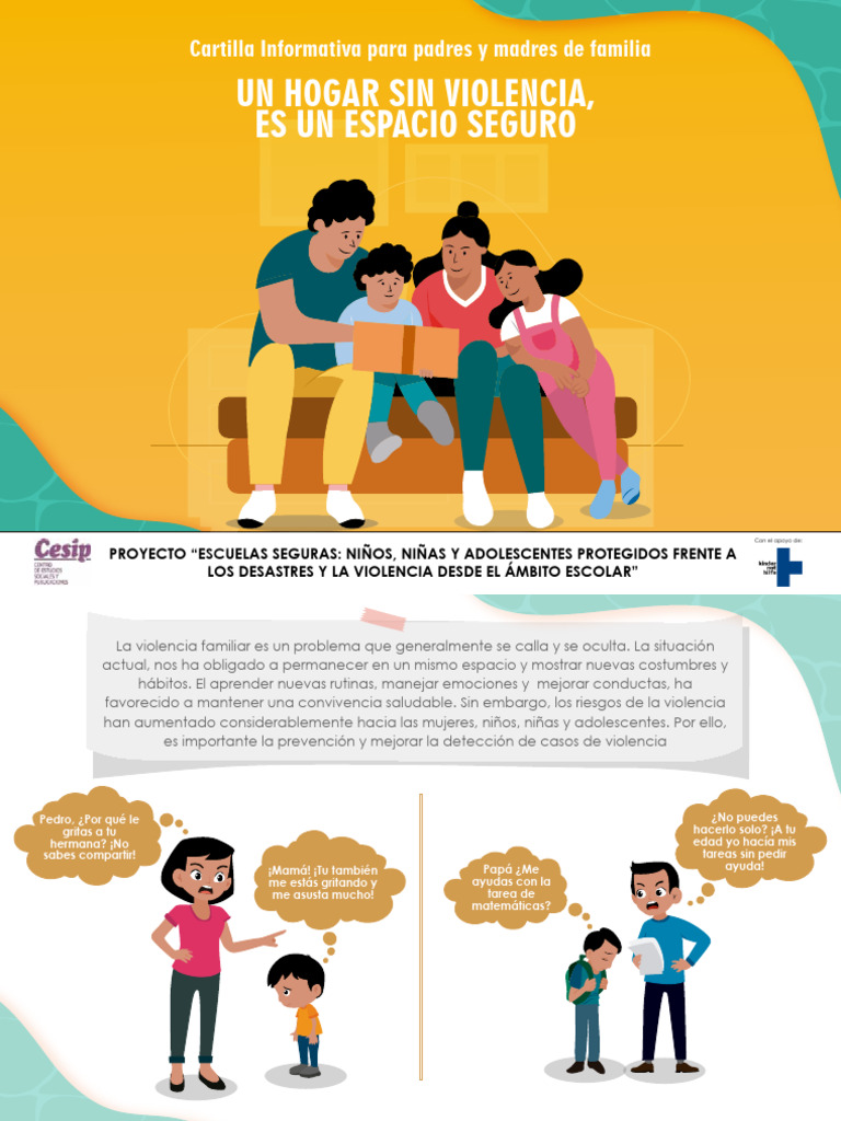 Cartilla-Un Hogar Sin Violencia - Padres - 1 | PDF | Violencia ...