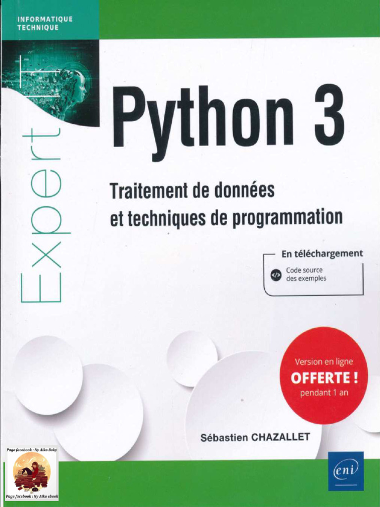 Python 3 - Traitement de Donnée Et Technique Programmation ENI | PDF