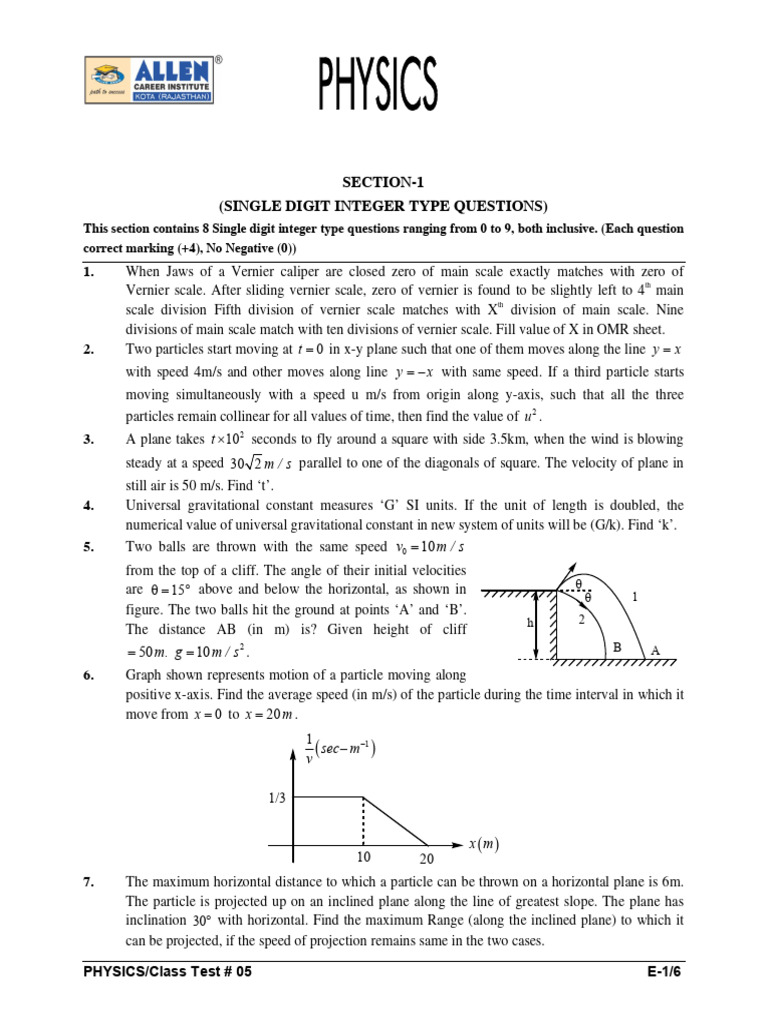 Kinematics 1 | PDF | Acceleration | Mechanics