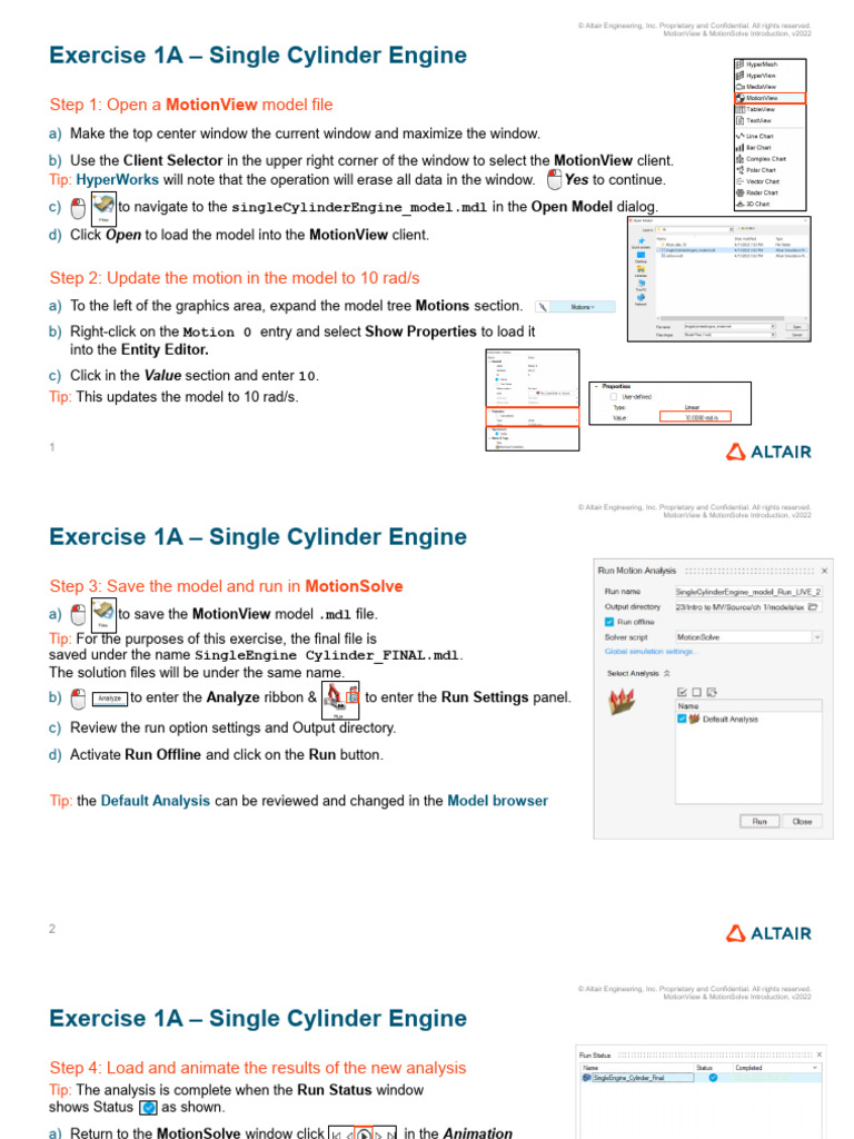 Exercise 1A - SingleCylinderEngine | PDF | Computer Architecture ...