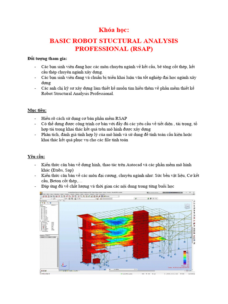 Basic Robot Stuctural Analysis Professional Rsap | PDF