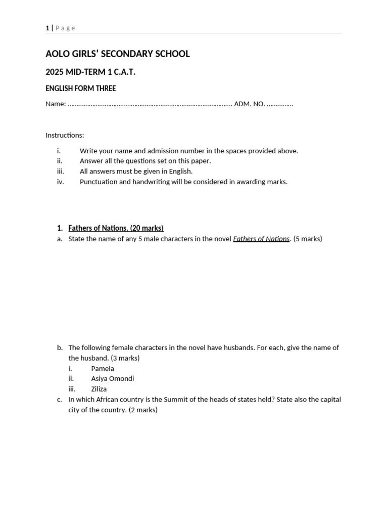 English Cat 2025 | PDF | Language Mechanics | Linguistics