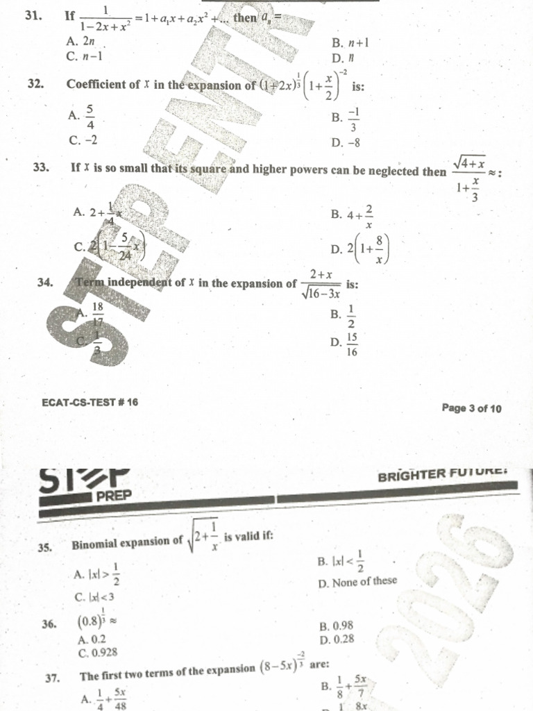 Test 16 | PDF