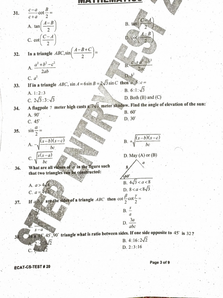 Test 20 | PDF