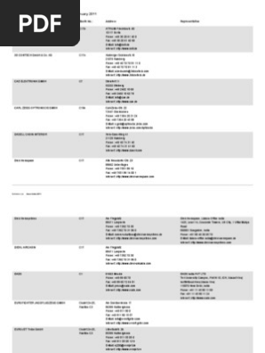 Exhibitor List Germany Business