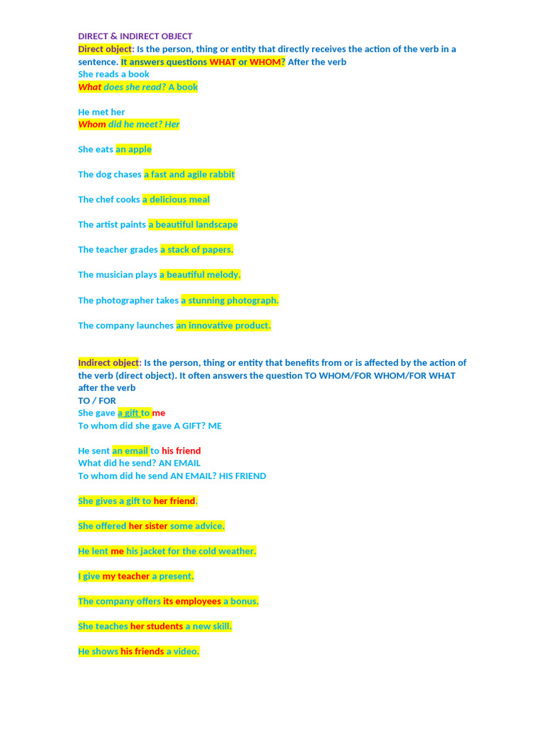 DIRECT Object | PDF