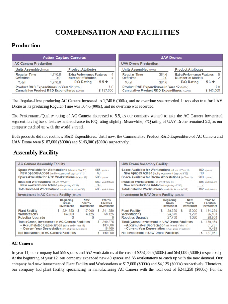 Compensation and Facilities Year 12 Practice | PDF | Unmanned Aerial ...