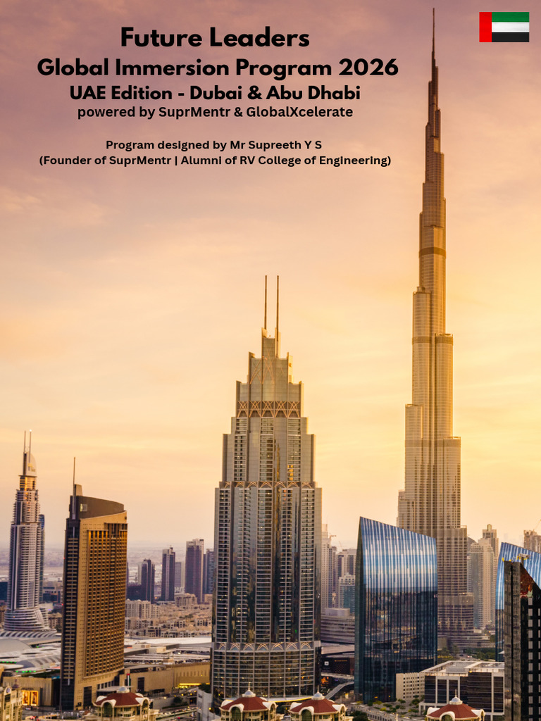Global Immersion Program - UAE | PDF | Dubai | Startup Company