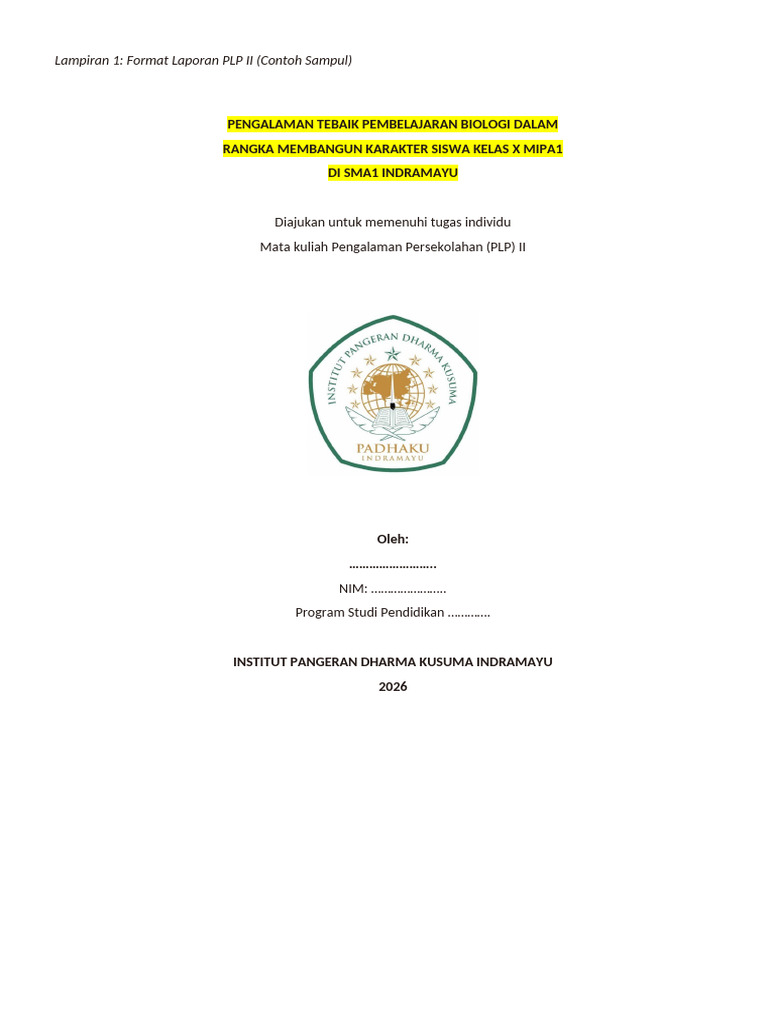 Format PLP 2 | PDF