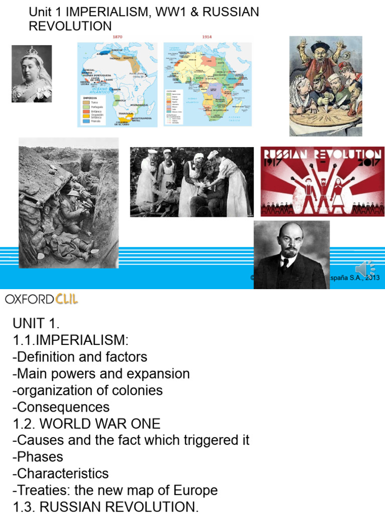 U1. Imp, Ww1, R. Rev Bil Alum Oct24 PDF | PDF | Cubism | Russian Revolution