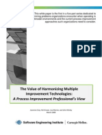 The Value of Harmonizing Multiple Improvement Technologies: A Process Improvement Professional's View