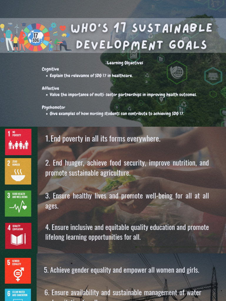 WHO's 17 SDG | PDF
