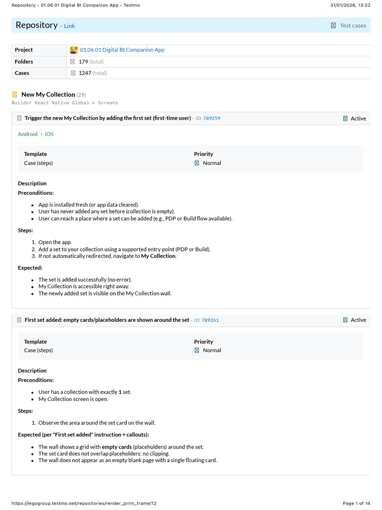Repository: - Test Cases | PDF | Ios | Android (Operating System)