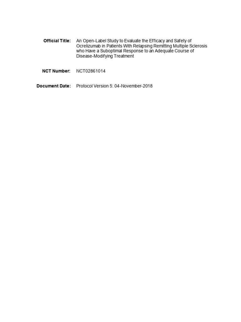 Verm Protocol | PDF | Multiple Sclerosis | Vaccines