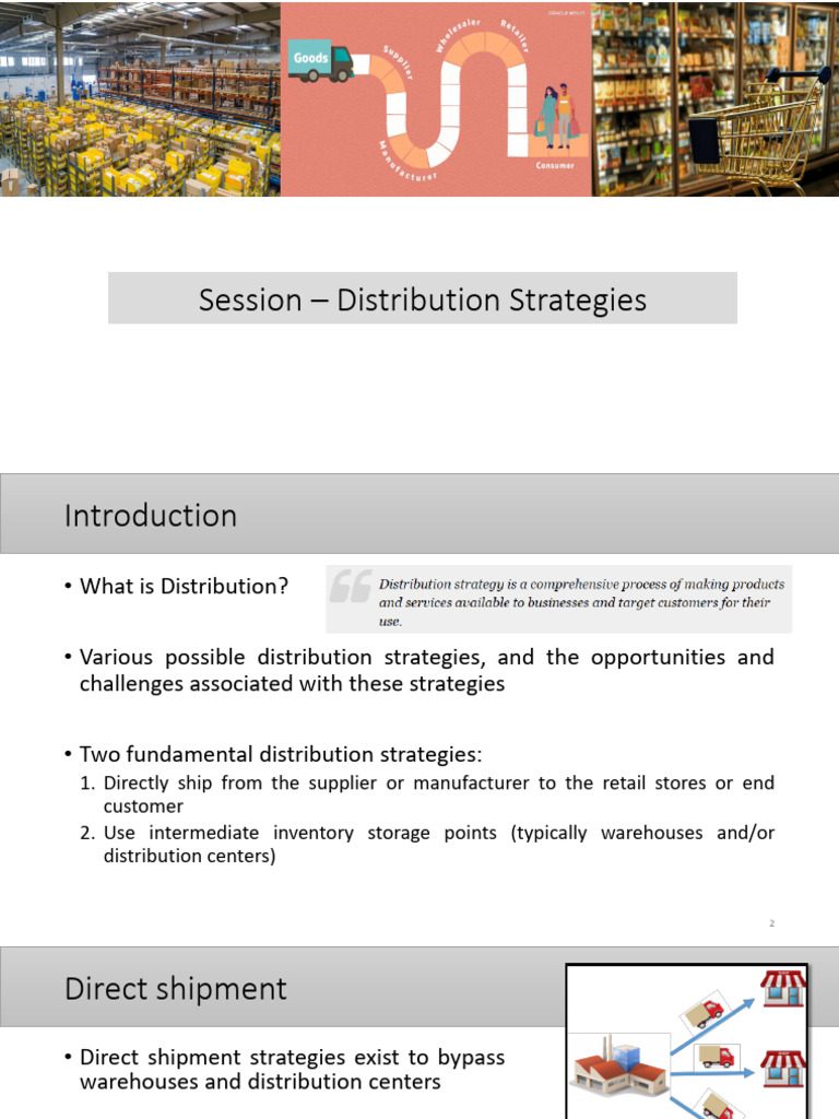 Session Distribution Staretgies Part 1 | PDF | Warehouse | Inventory