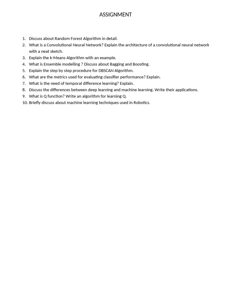 ML Assignment 1 | PDF