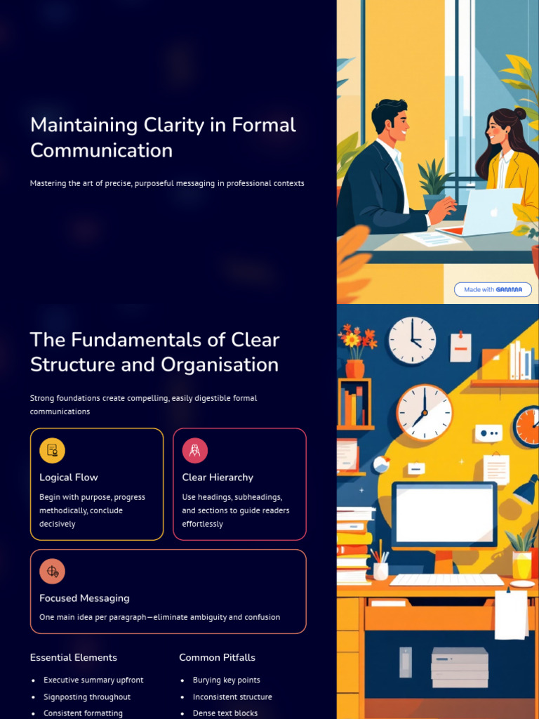 Maintaining Clarity in Formal Communication | PDF