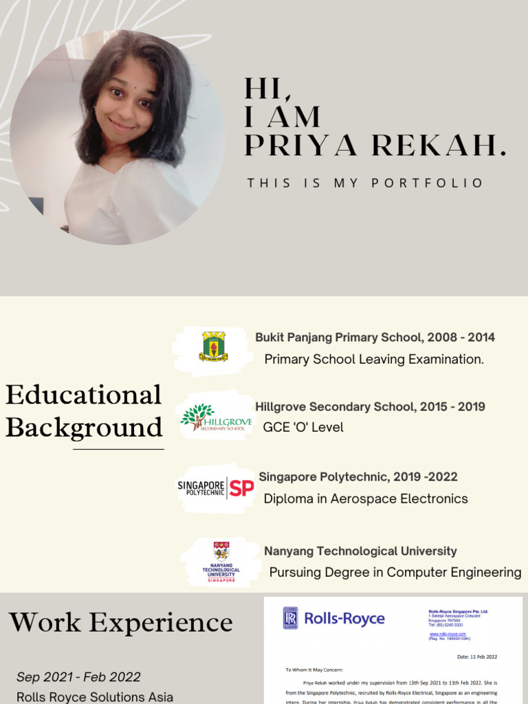 Priya Rekah Portfolio | PDF