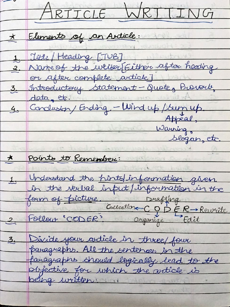 Article Writing 10 | PDF