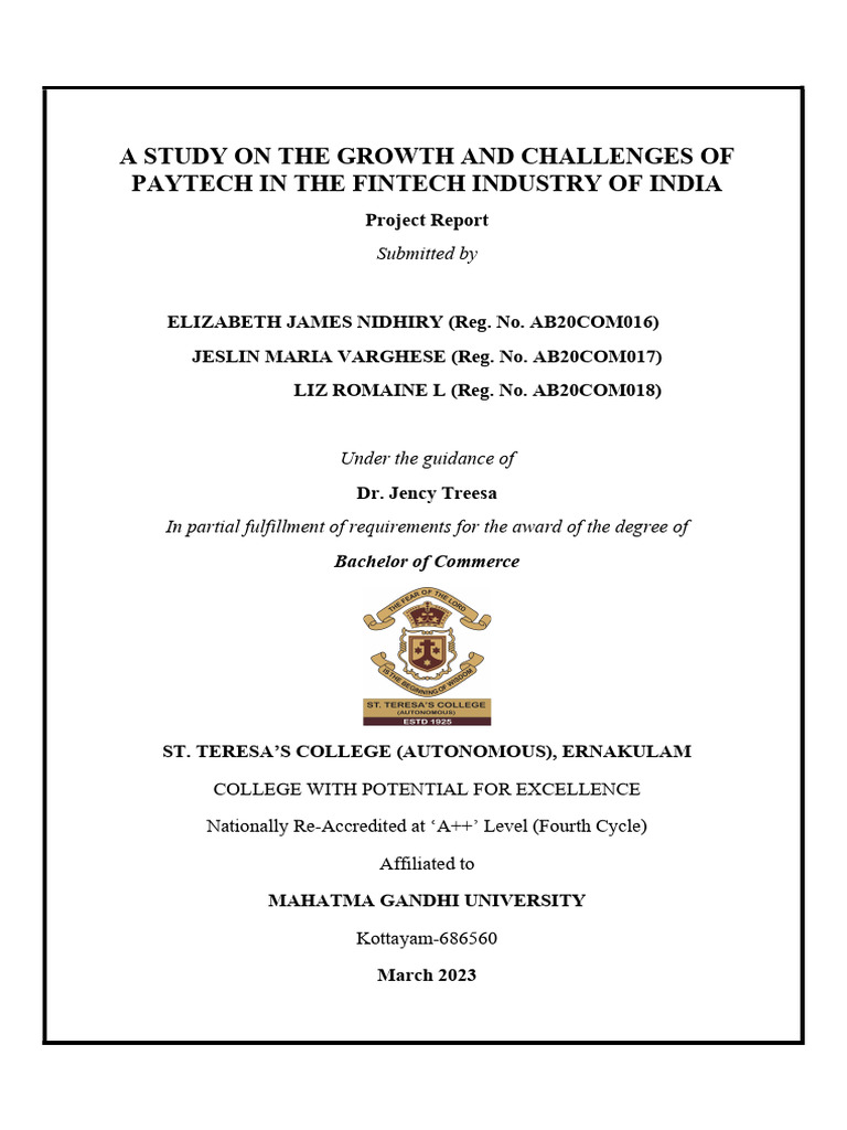 Project Final 5 | PDF | Financial Technology | Finance & Money Management