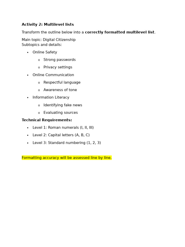 Word Lists Multilevel Practice | PDF