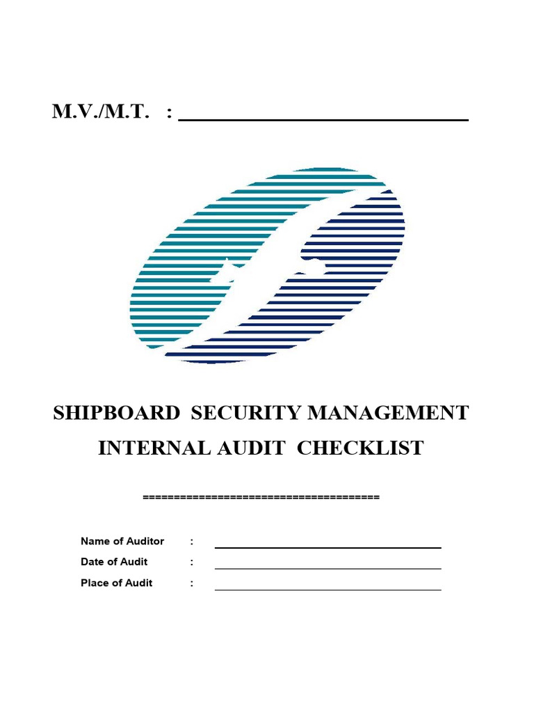 ISPS 10 - ISPS Checklist | PDF | Computer Security | Security