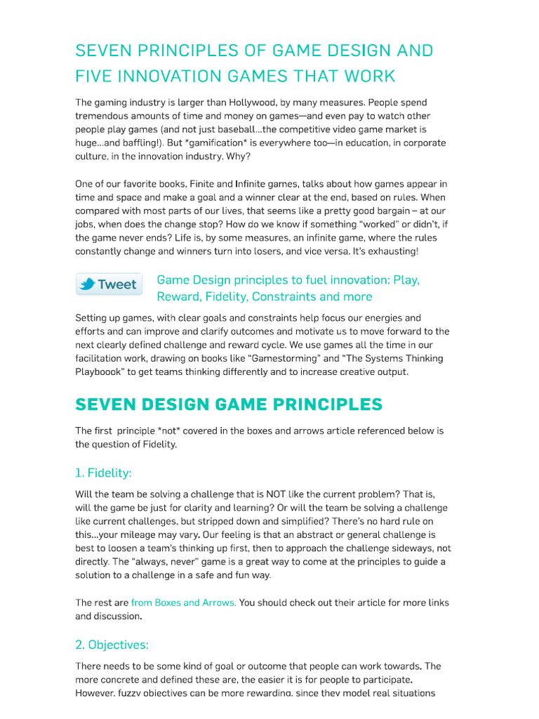 7 Design Principles | PDF